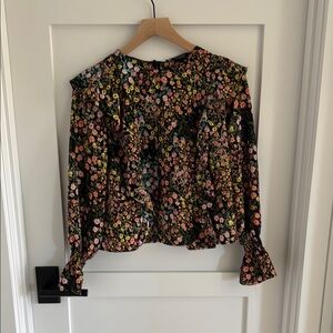 Zara Floral Multicolor Women's Top